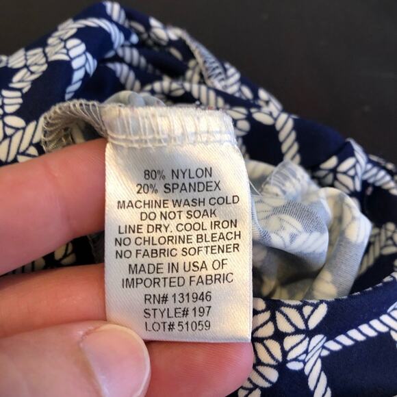 Jude Connally blue white nautical rope sleeveless wide leg jumpsuit size Small - Picture 9 of 15